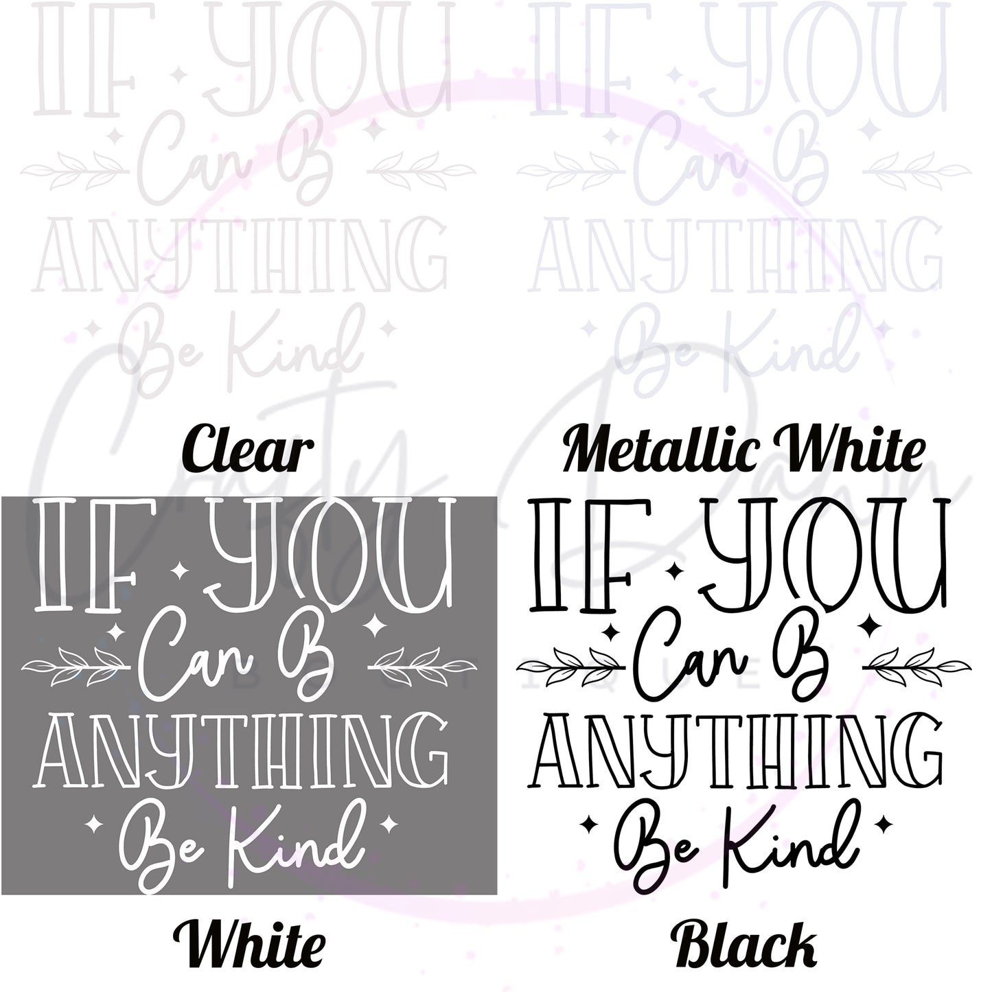 If You Can Be Anything Decal