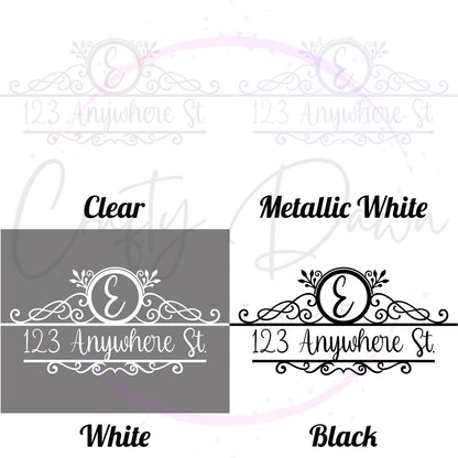 Monogram Mailbox Decal