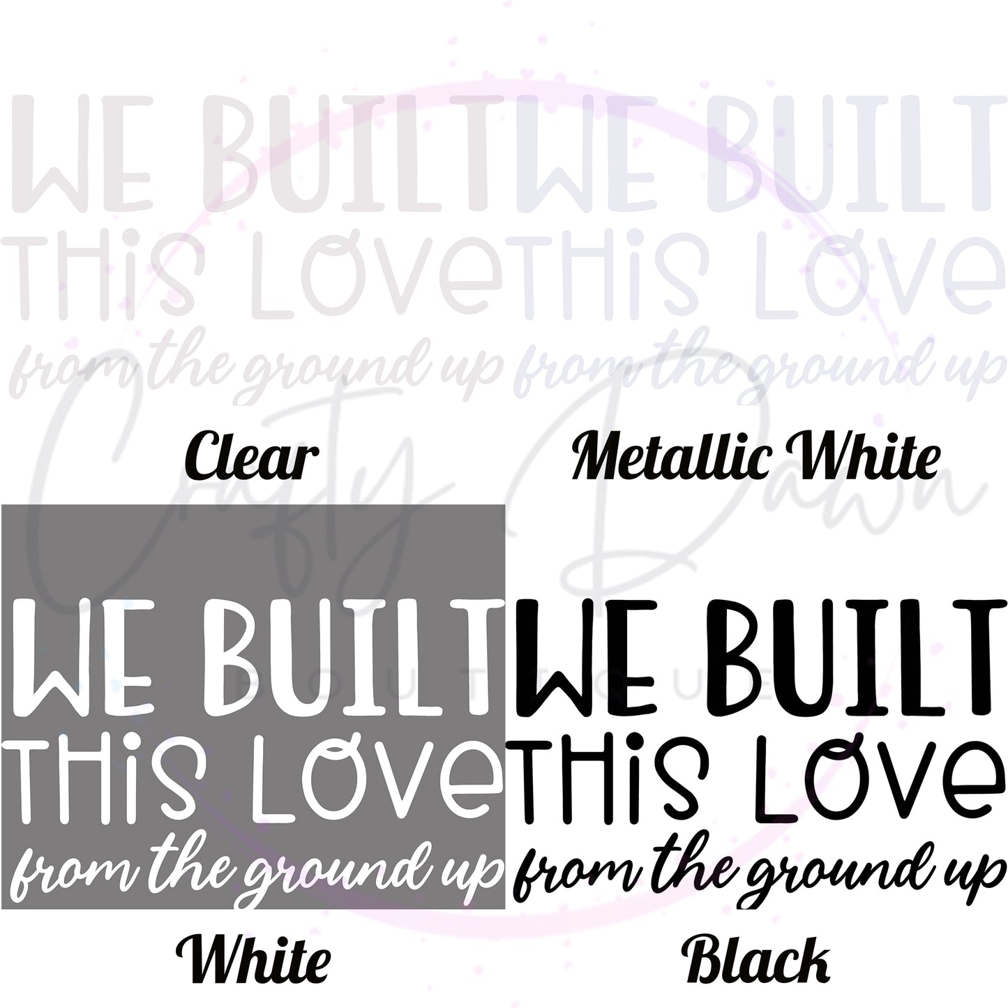 We Built This Love Decal