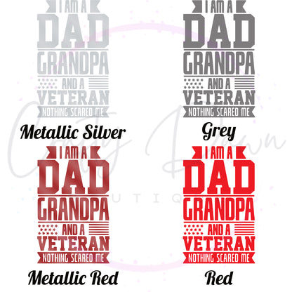 Dad Grandpa Veteran Decal