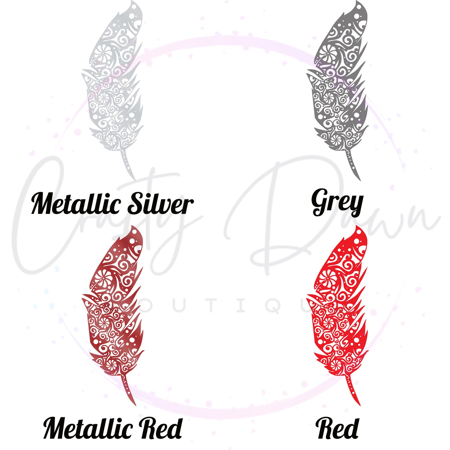 Feather Mandala Decal