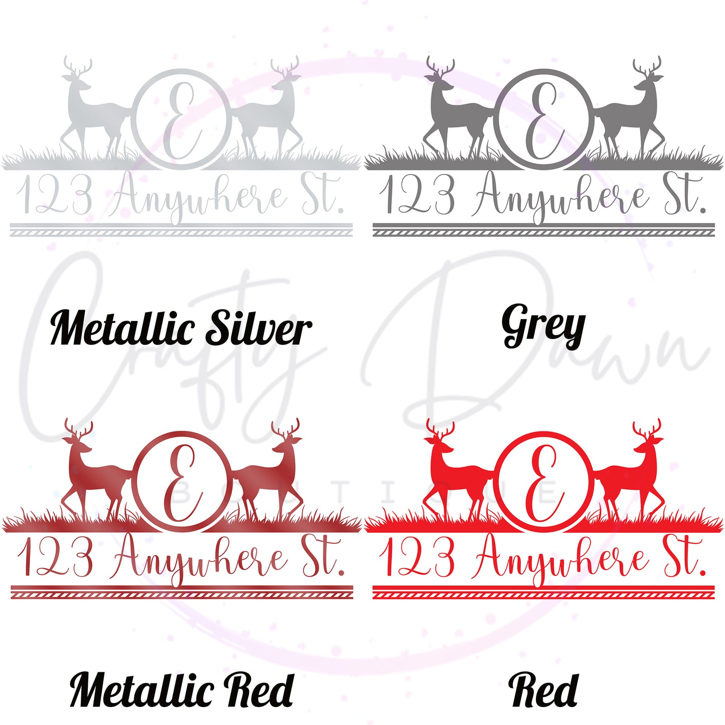 Deer Mailbox Decal