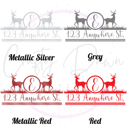 Deer Mailbox Decal