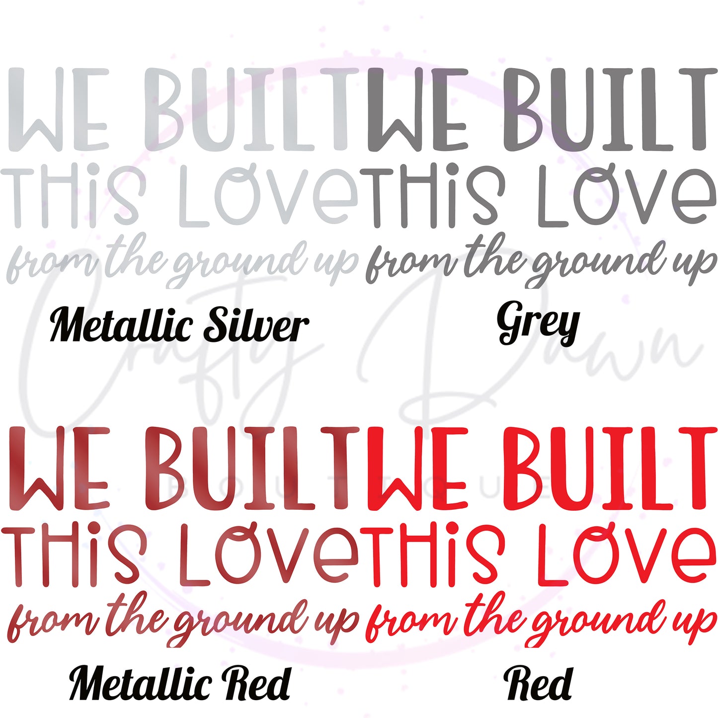 We Built This Love Decal