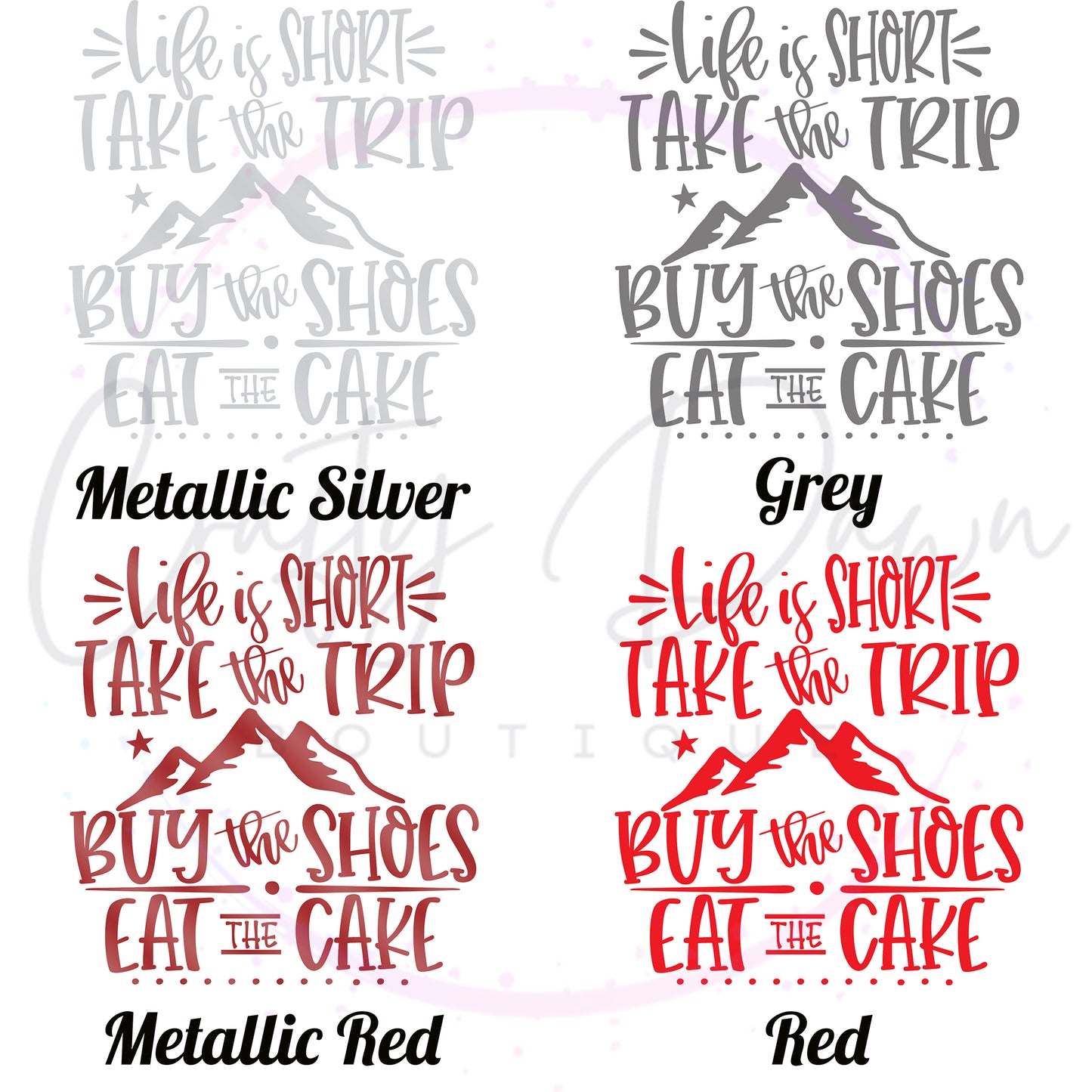 Life Is Short Take The Trip Decal