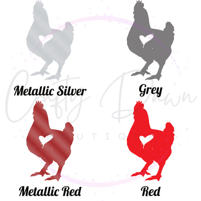 Chicken Heart Decal