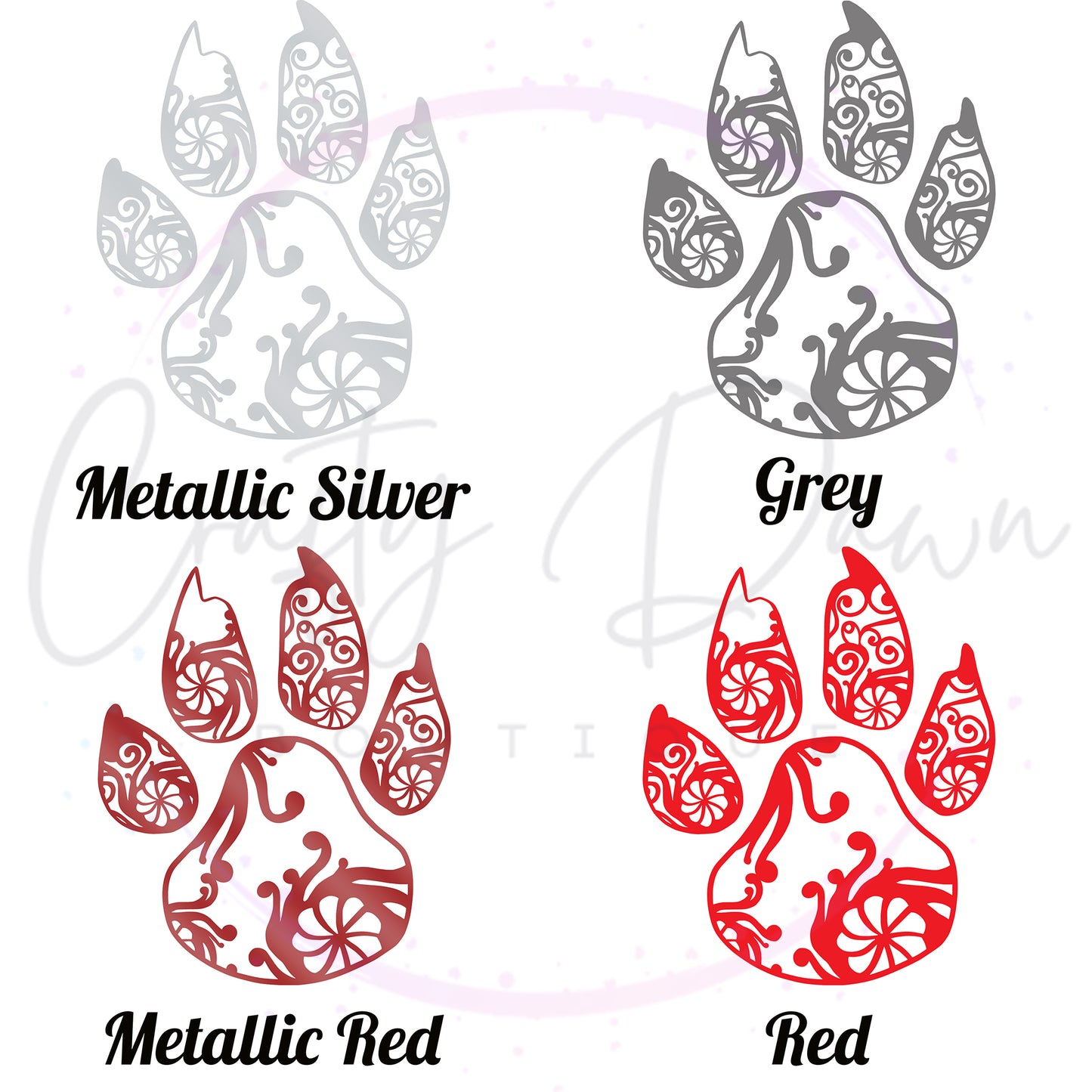 Paw Mandala Decal