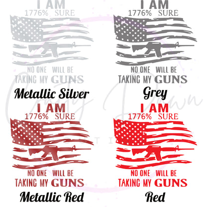 I Am 1776% Sure Decal