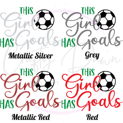 This Girl Has Goals Decal