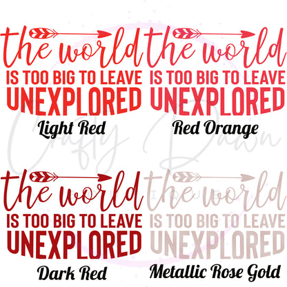 The World Is Too Big Decal