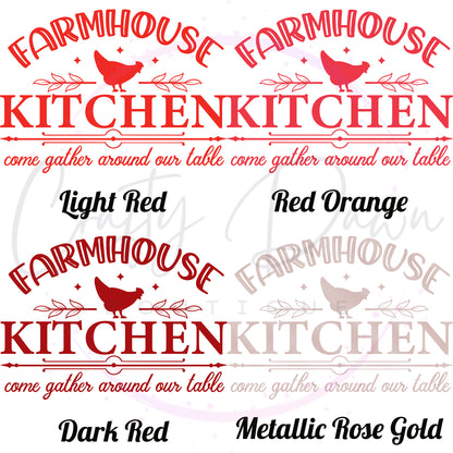 Farmhouse Kitchen Gather Around Decal