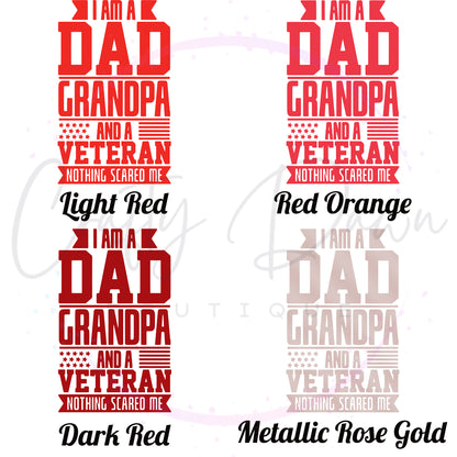 Dad Grandpa Veteran Decal