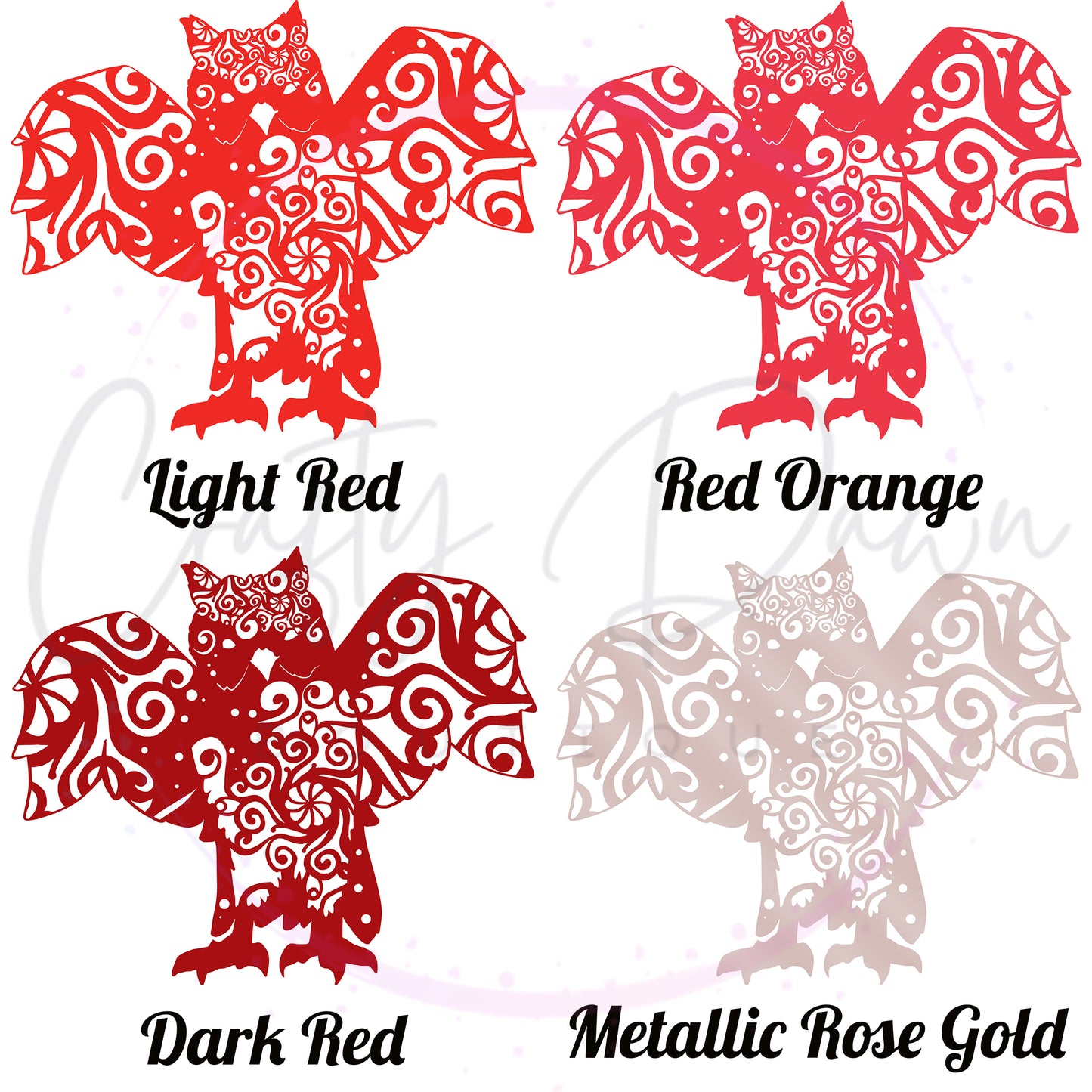 Owl Mandala Decal 2