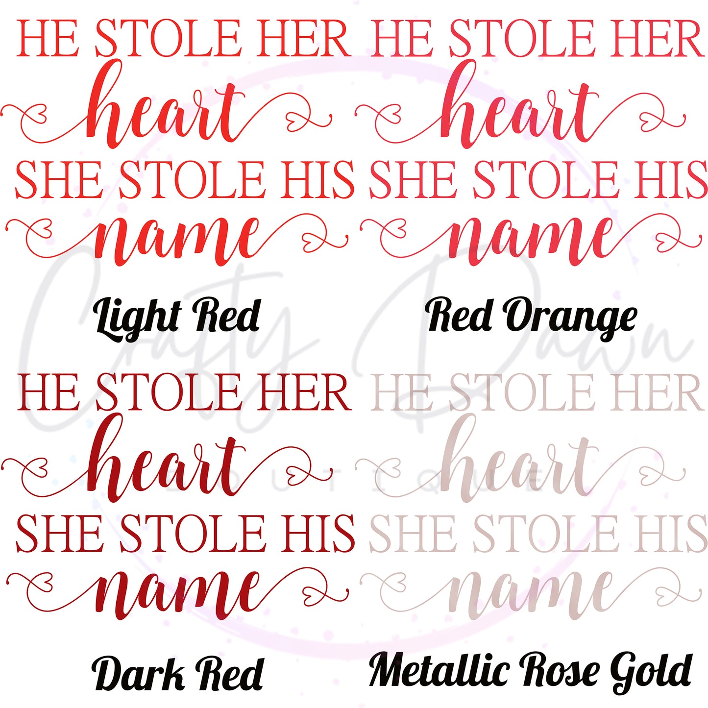 He Stole Her Heart Acrylic Sign