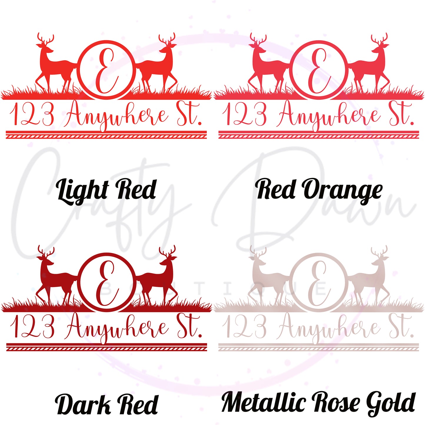 Deer Mailbox Decal