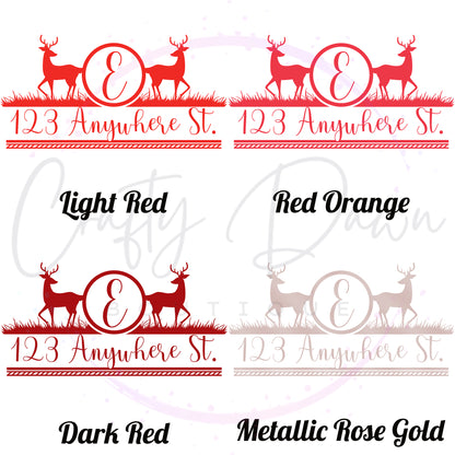 Deer Mailbox Decal