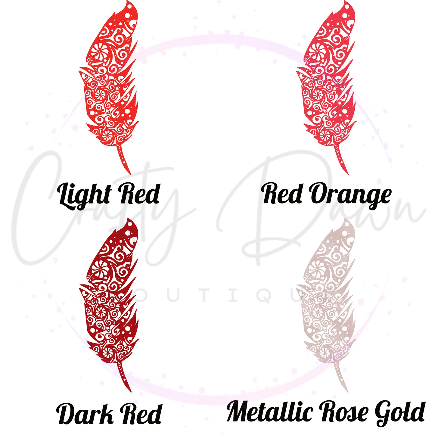 Feather Mandala Decal