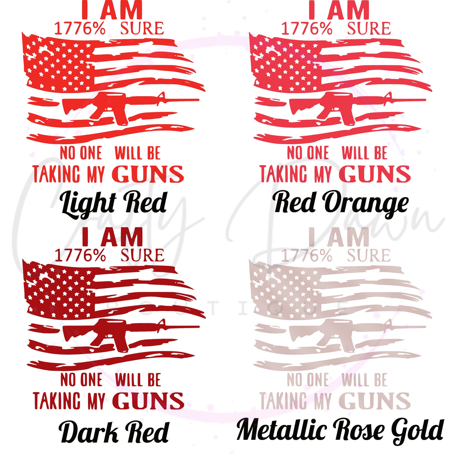 I Am 1776% Sure Decal