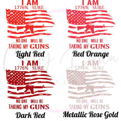 I Am 1776% Sure Decal