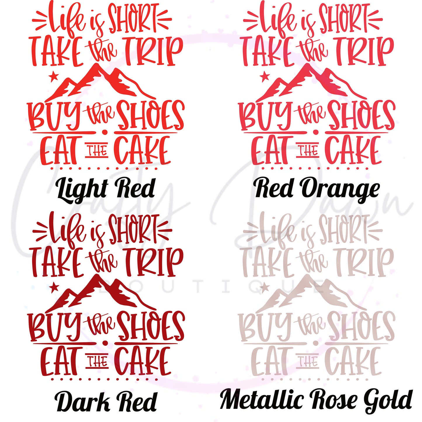 Life Is Short Take The Trip Decal