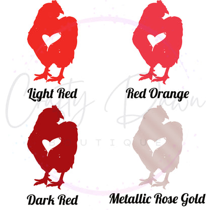 Chicken Heart Decal 2