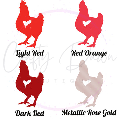 Chicken Heart Decal