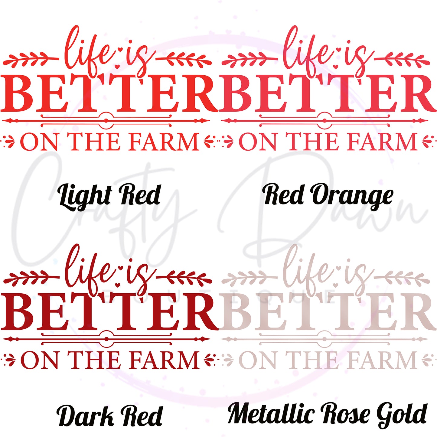 Life Is Better On The Farm Decal
