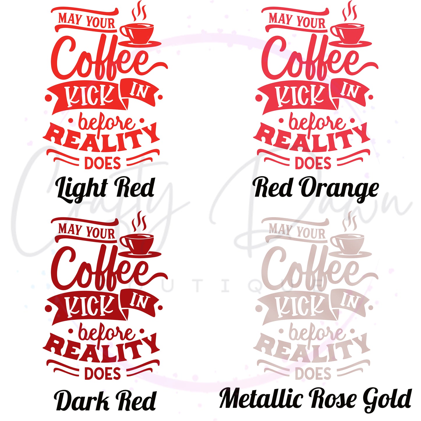 Coffee Before Reality Decal