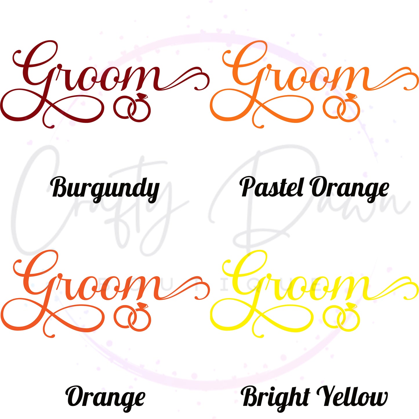 Groom Acrylic Sign