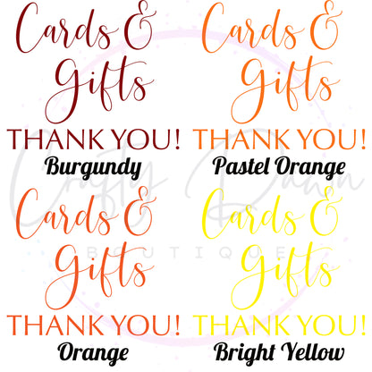 Cards And Gifts Acrylic Sign