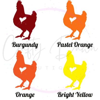 Chicken Heart Decal
