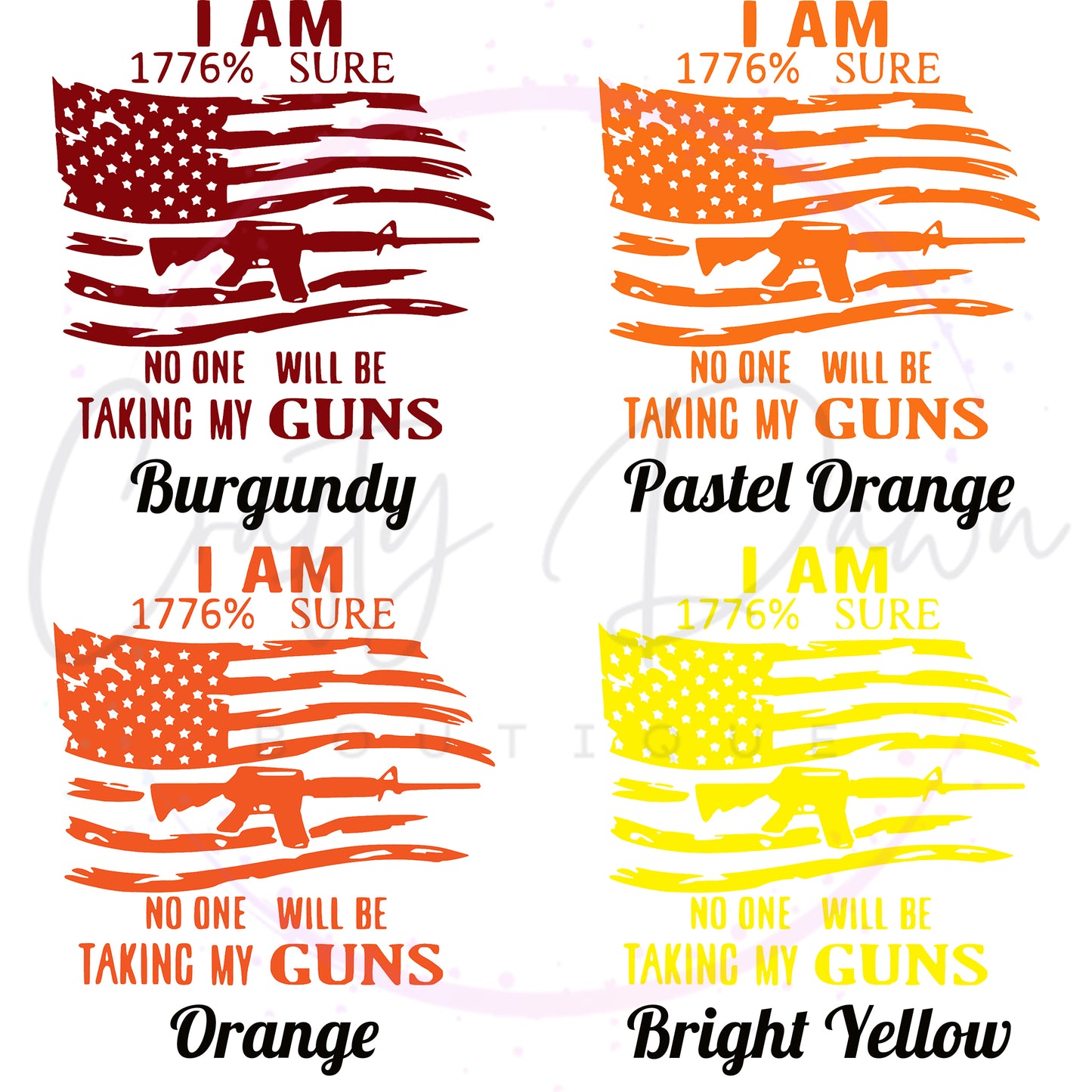 I Am 1776% Sure Decal