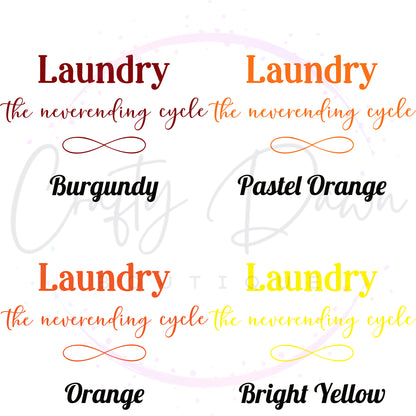 Laundry, The Neverending Cycle Decal