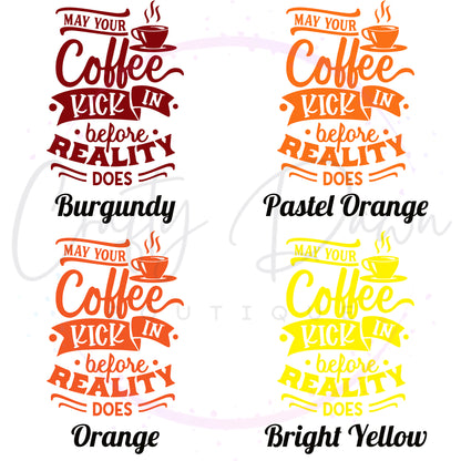 Coffee Before Reality Decal
