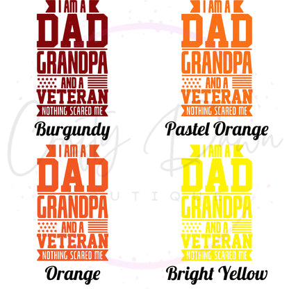 Dad Grandpa Veteran Decal