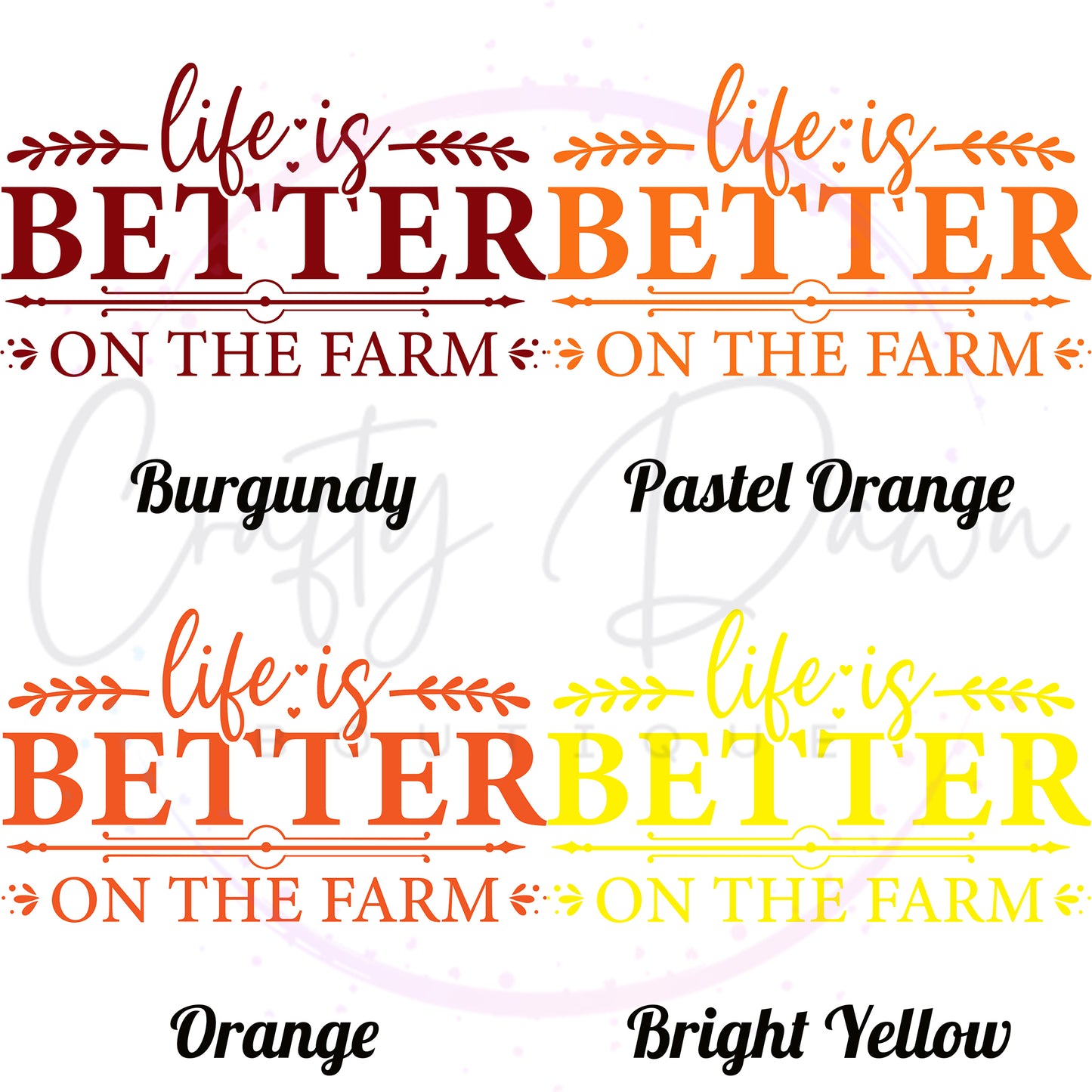 Life Is Better On The Farm Decal