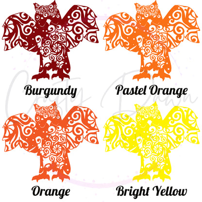 Owl Mandala Decal 2