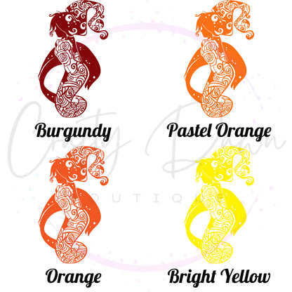 Rose Mermaid Decal