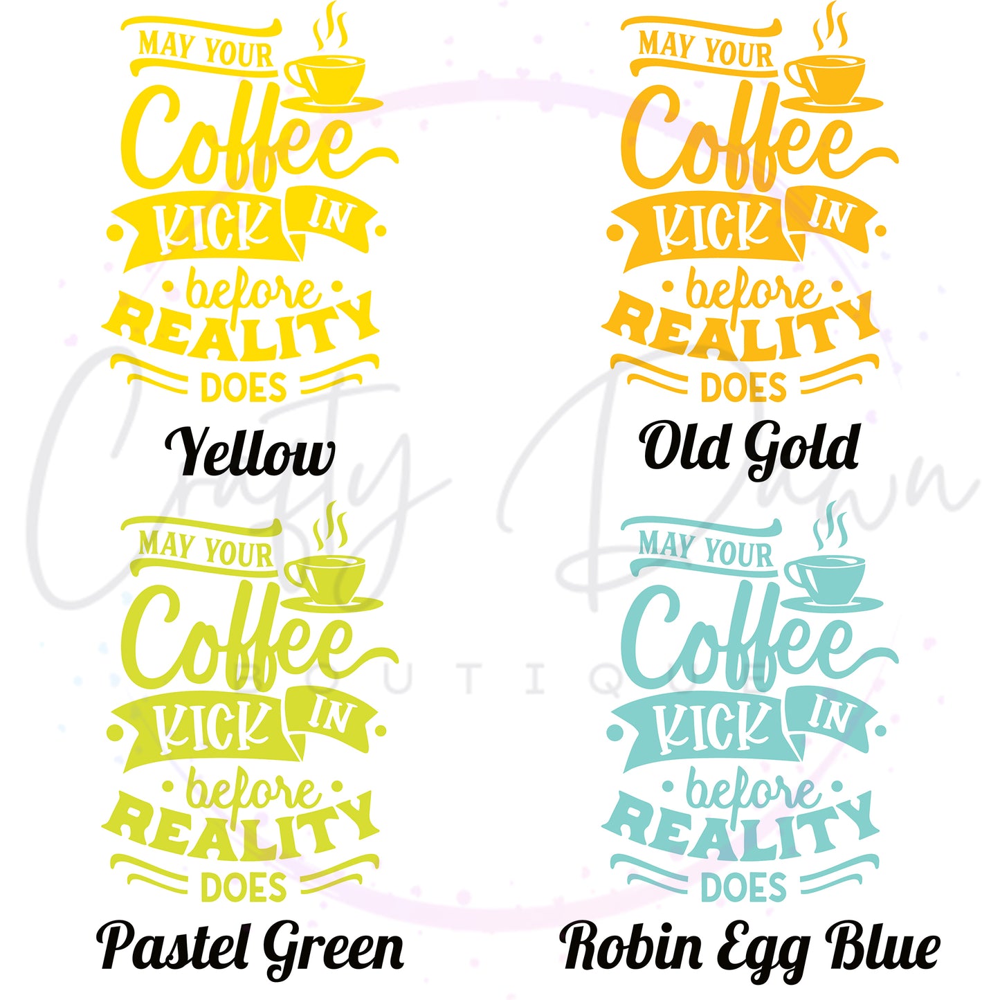 Coffee Before Reality Decal