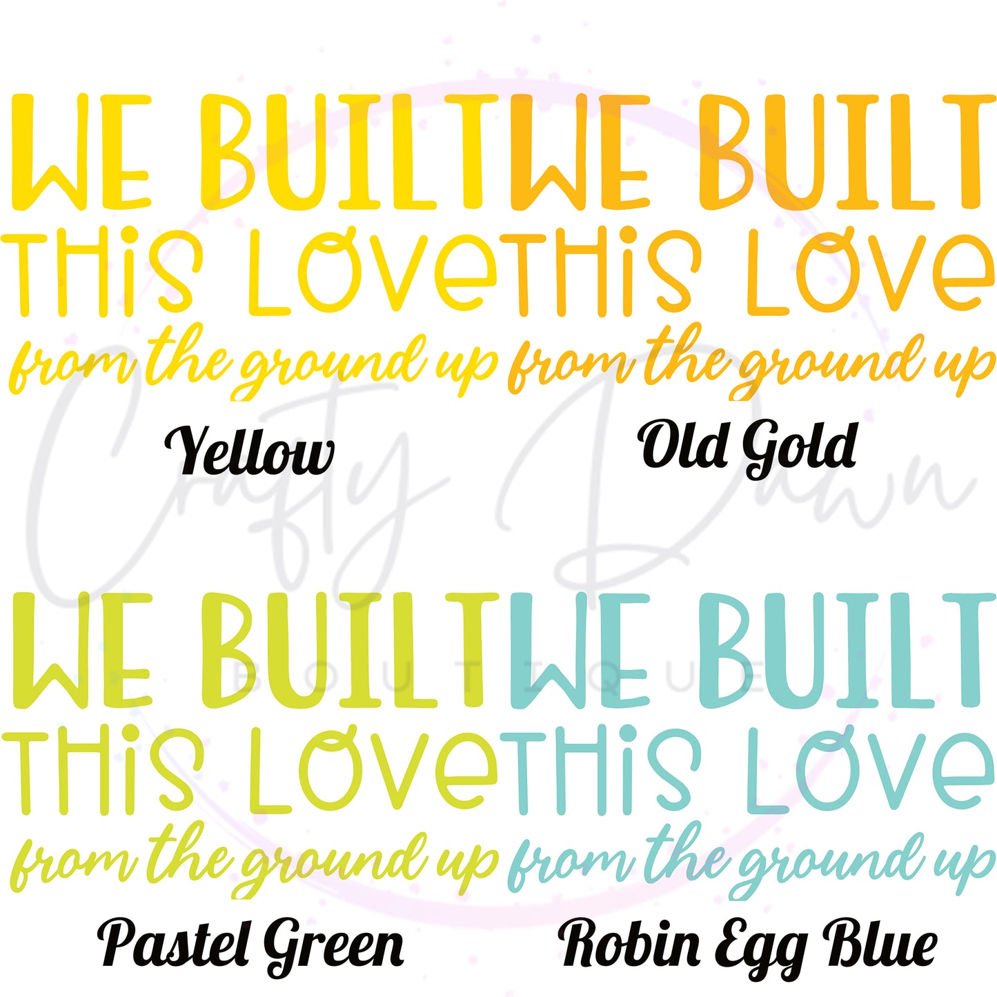 We Built This Love Decal