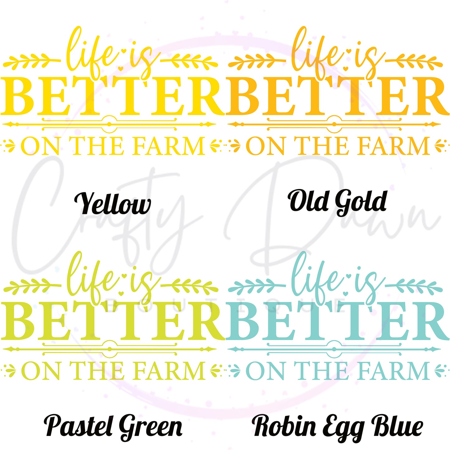 Life Is Better On The Farm Decal