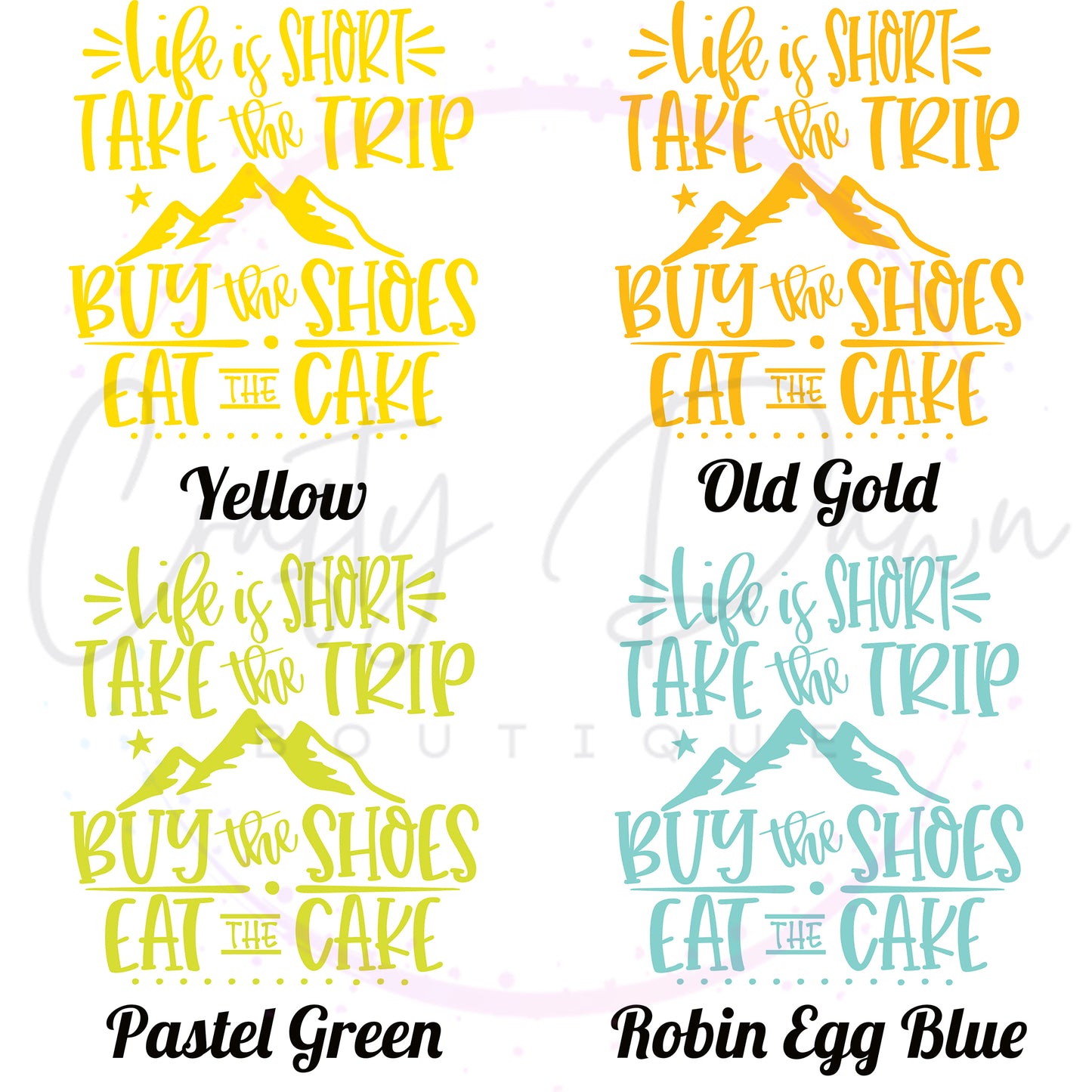 Life Is Short Take The Trip Decal