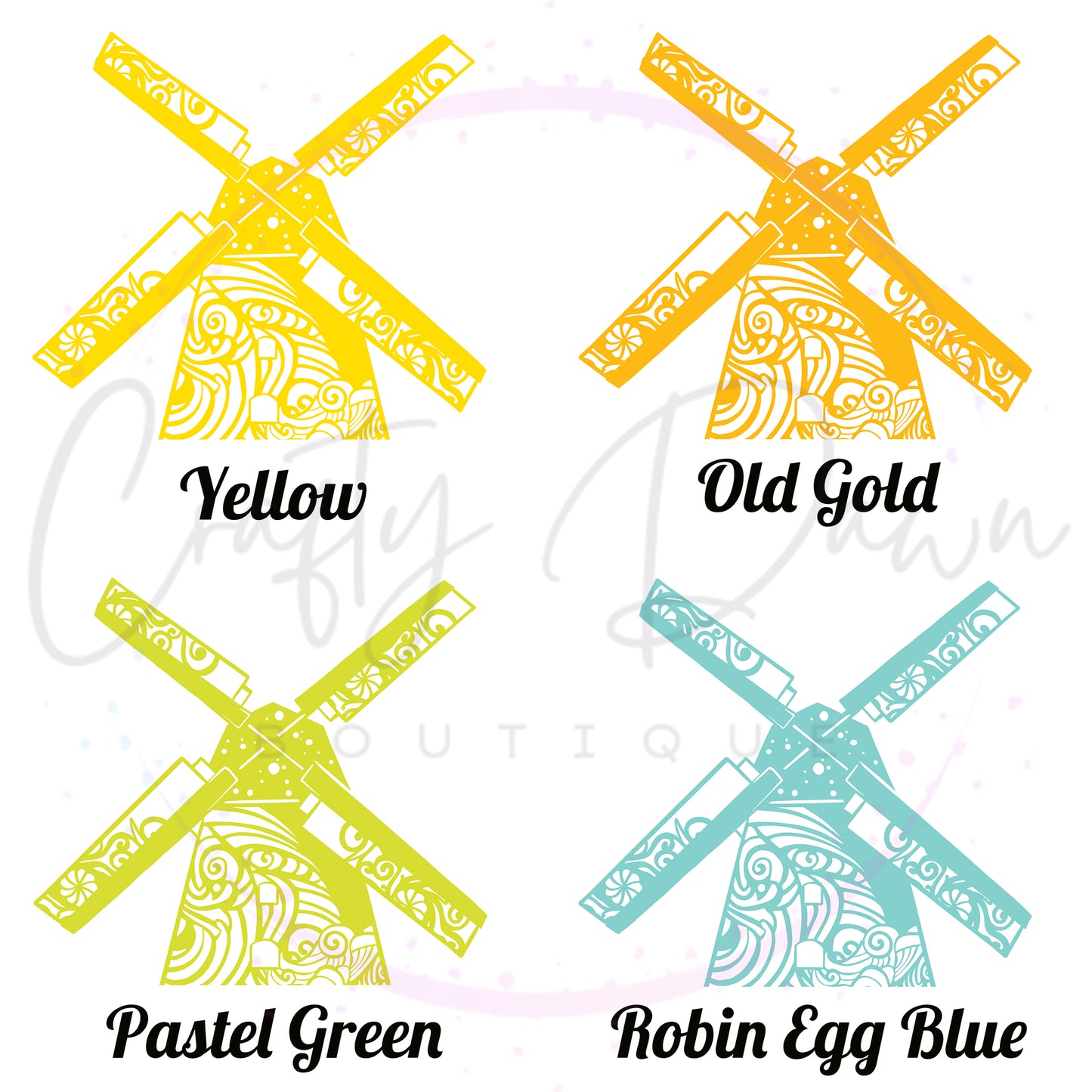 Windmill Mandala Decal