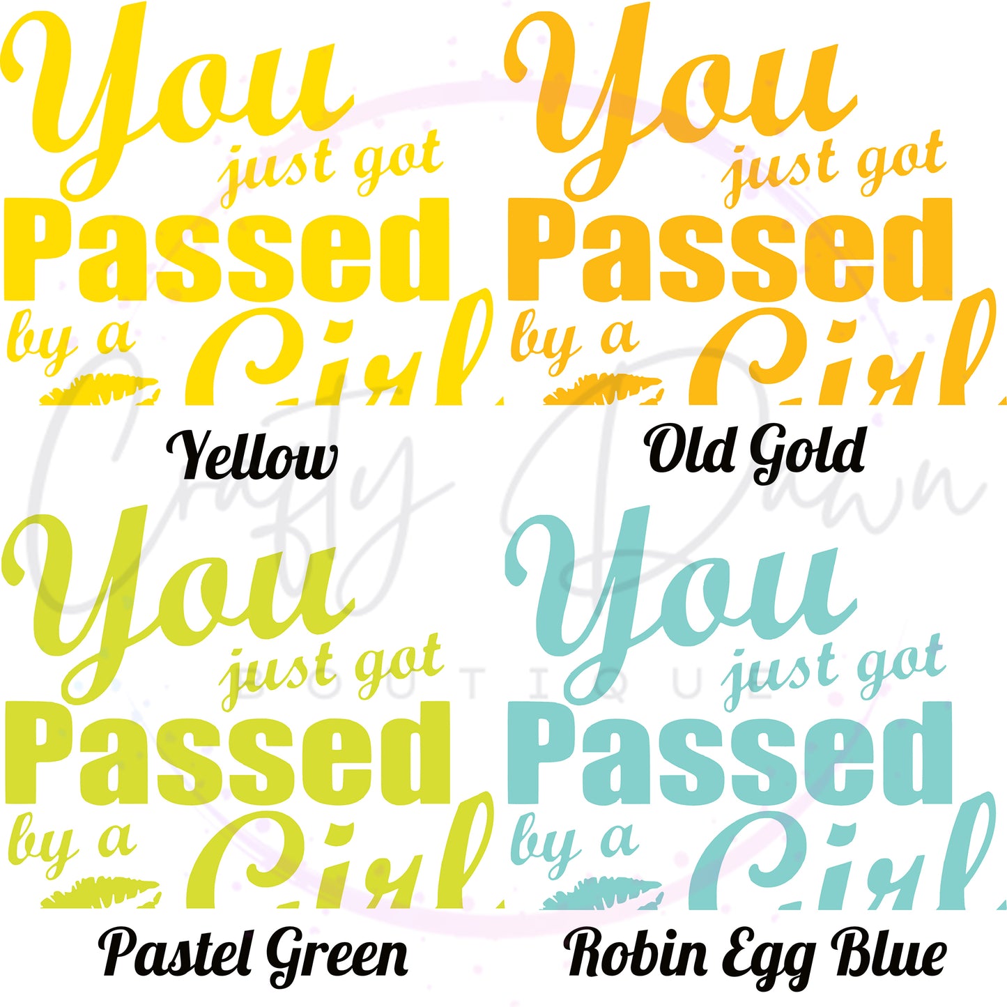 You Just Got Passed By A Girl Decal