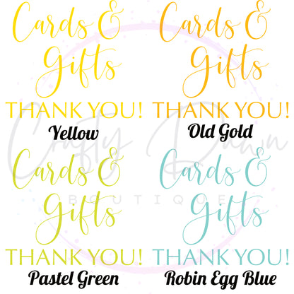Cards And Gifts Acrylic Sign