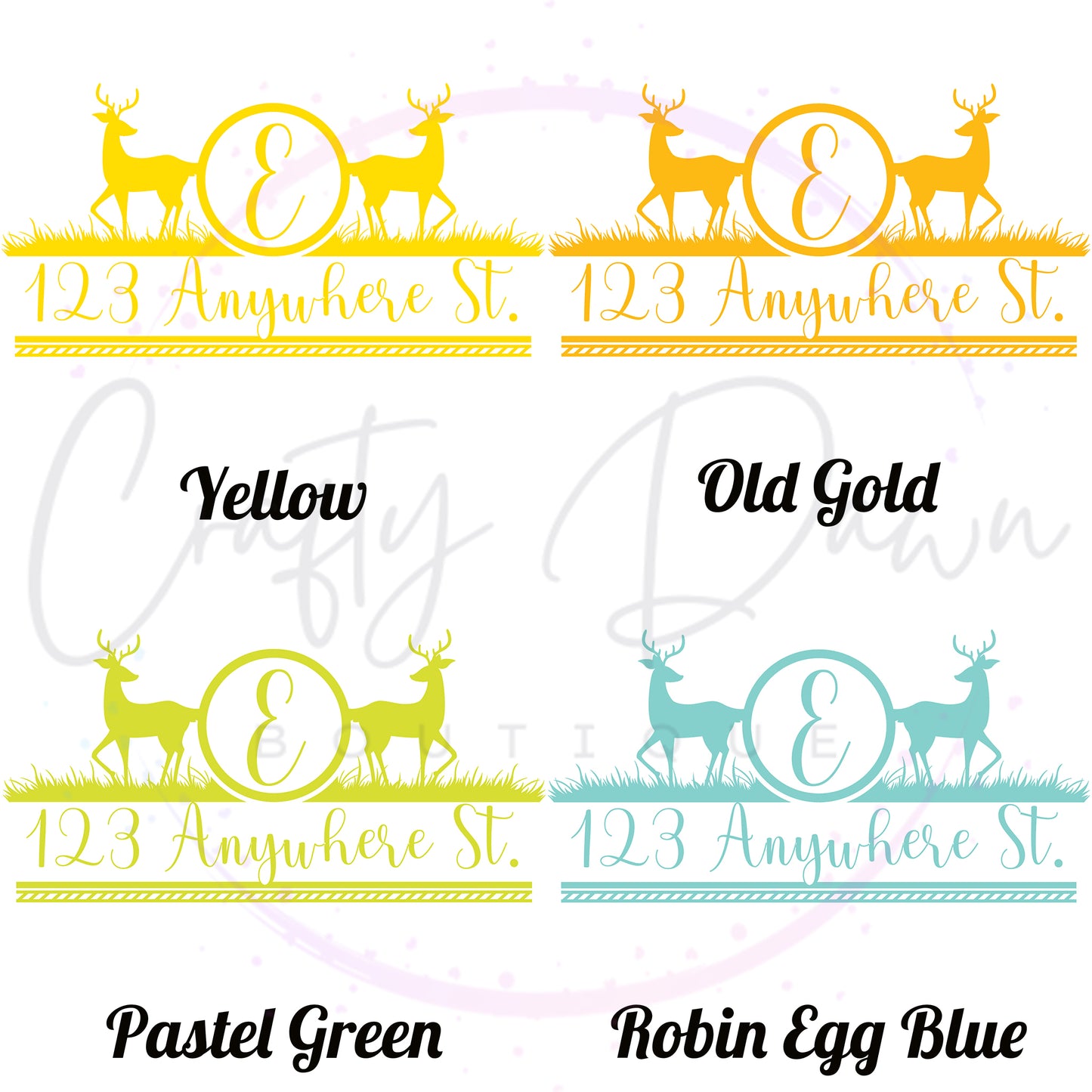 Deer Mailbox Decal