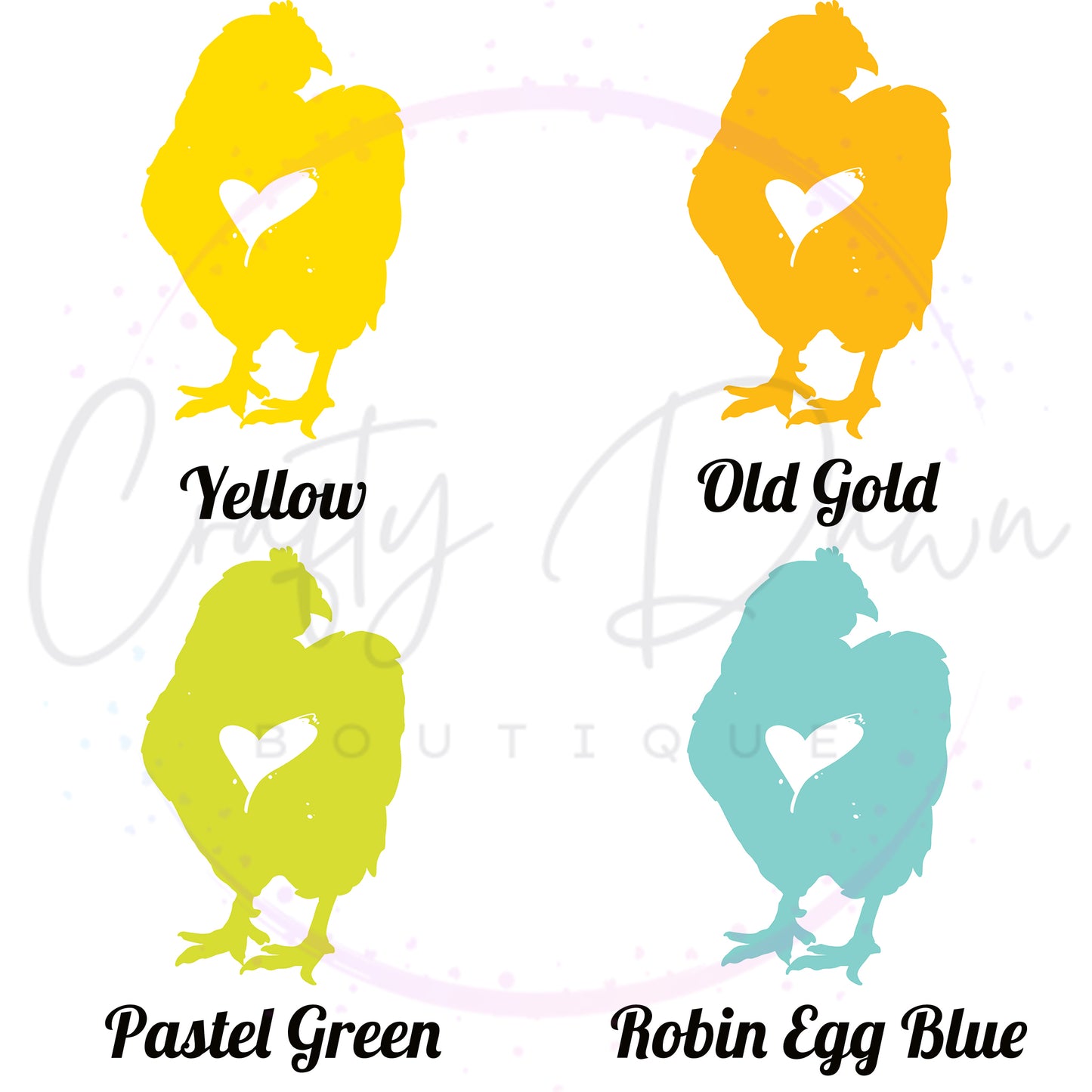 Chicken Heart Decal 2