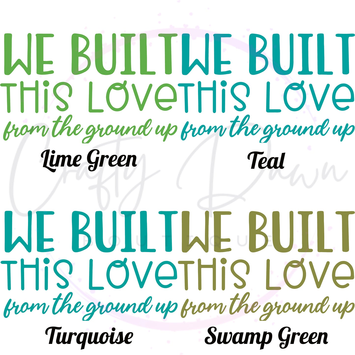 We Built This Love Decal