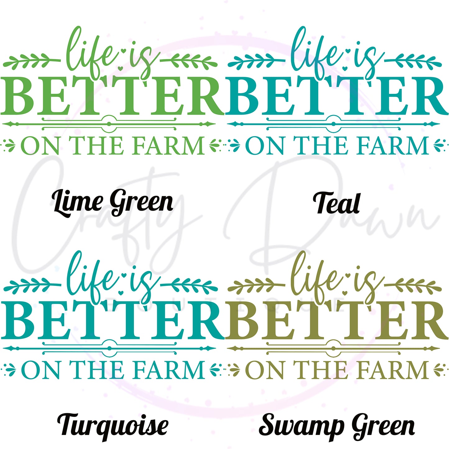 Life Is Better On The Farm Decal