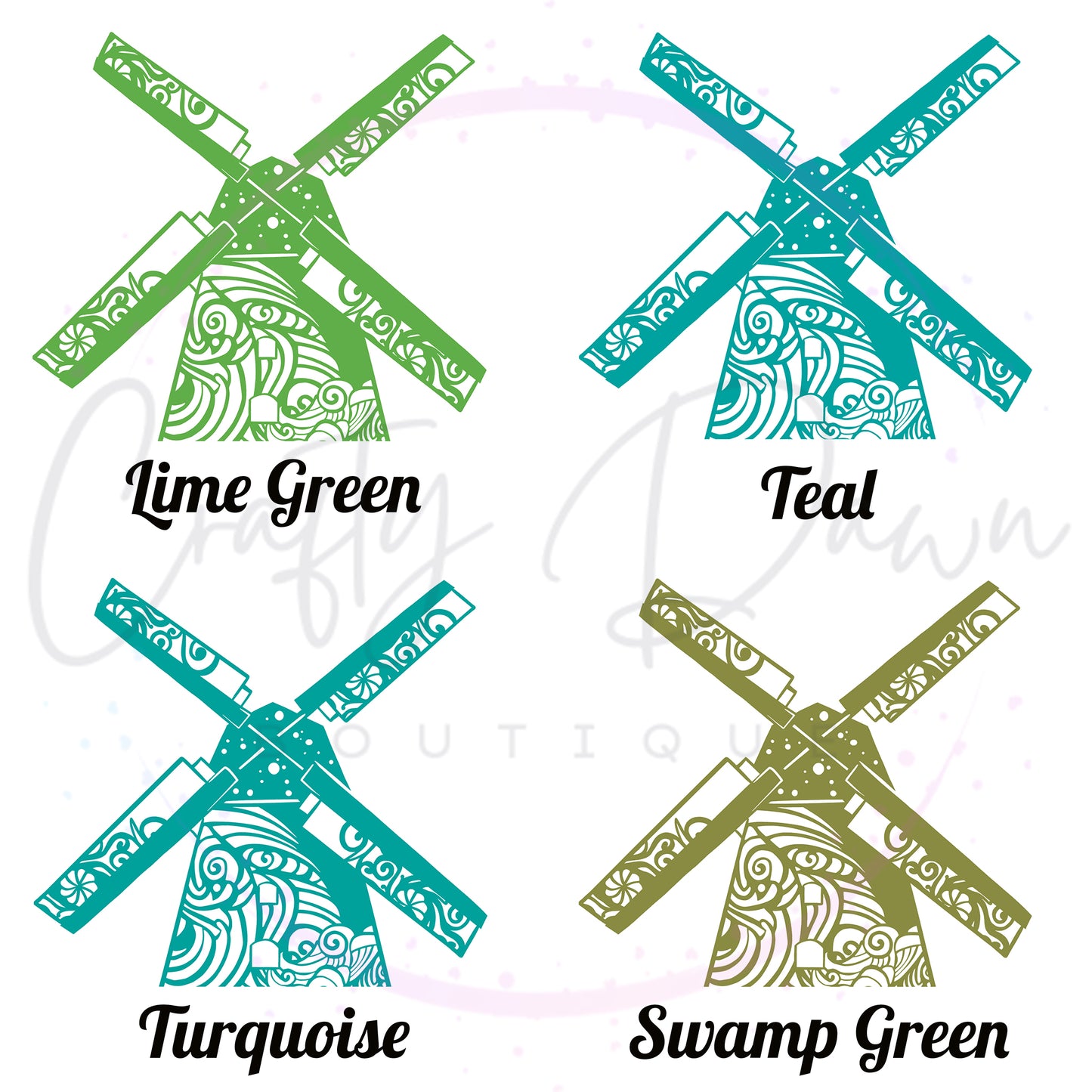 Windmill Mandala Decal